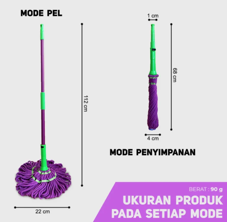 alat pel lantai otomatis twist mop