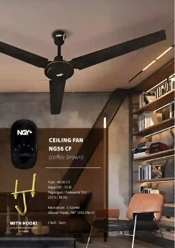 ceillingfan nagoya ng 56 cf black