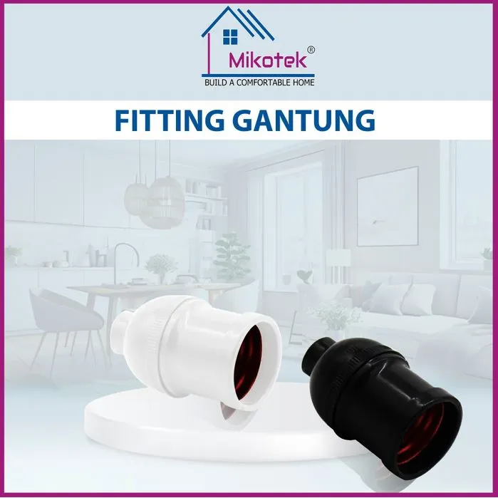 fitting gantung mikotek mt 7236 hitam rp. 2,500