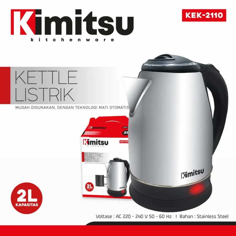 kettle stainless kimitsu 2 liter kek 2110 rp. 85,000