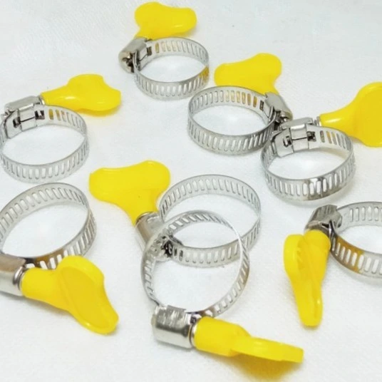 klem selang kuping warna kuning