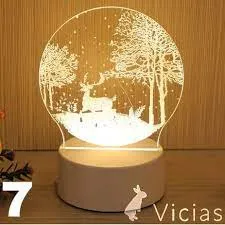 lampu tidur hias 3 dimensi