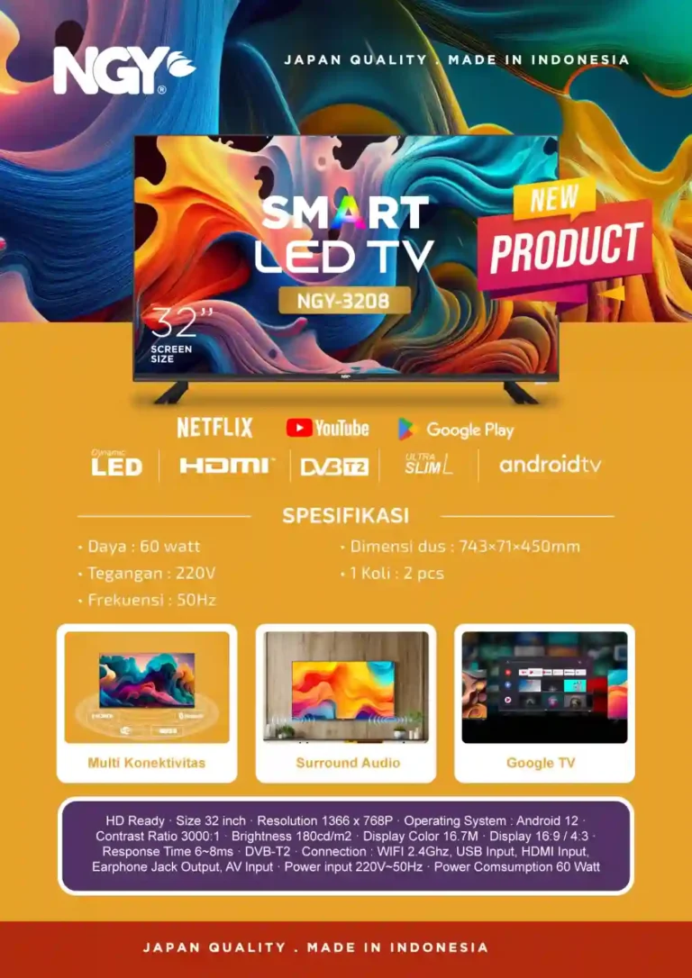 led tv smart nagoya 32 inch ngy 3208s rp. 1,715,000