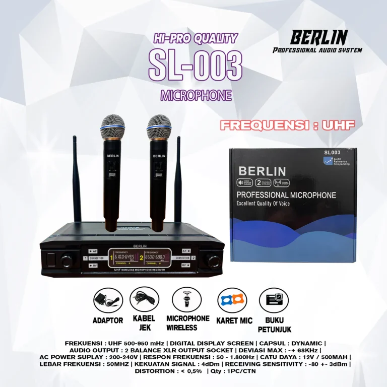 mic wireless double berlin sl003