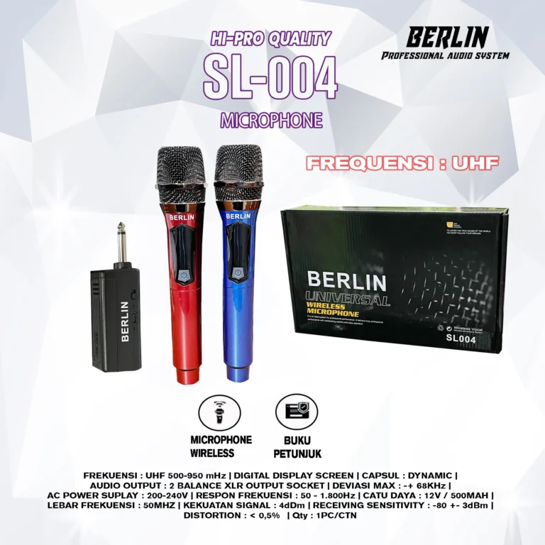 mic wireless double berlin sl004