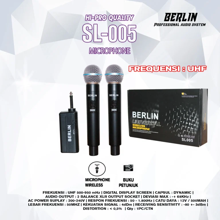 mic wireless double berlin sl005