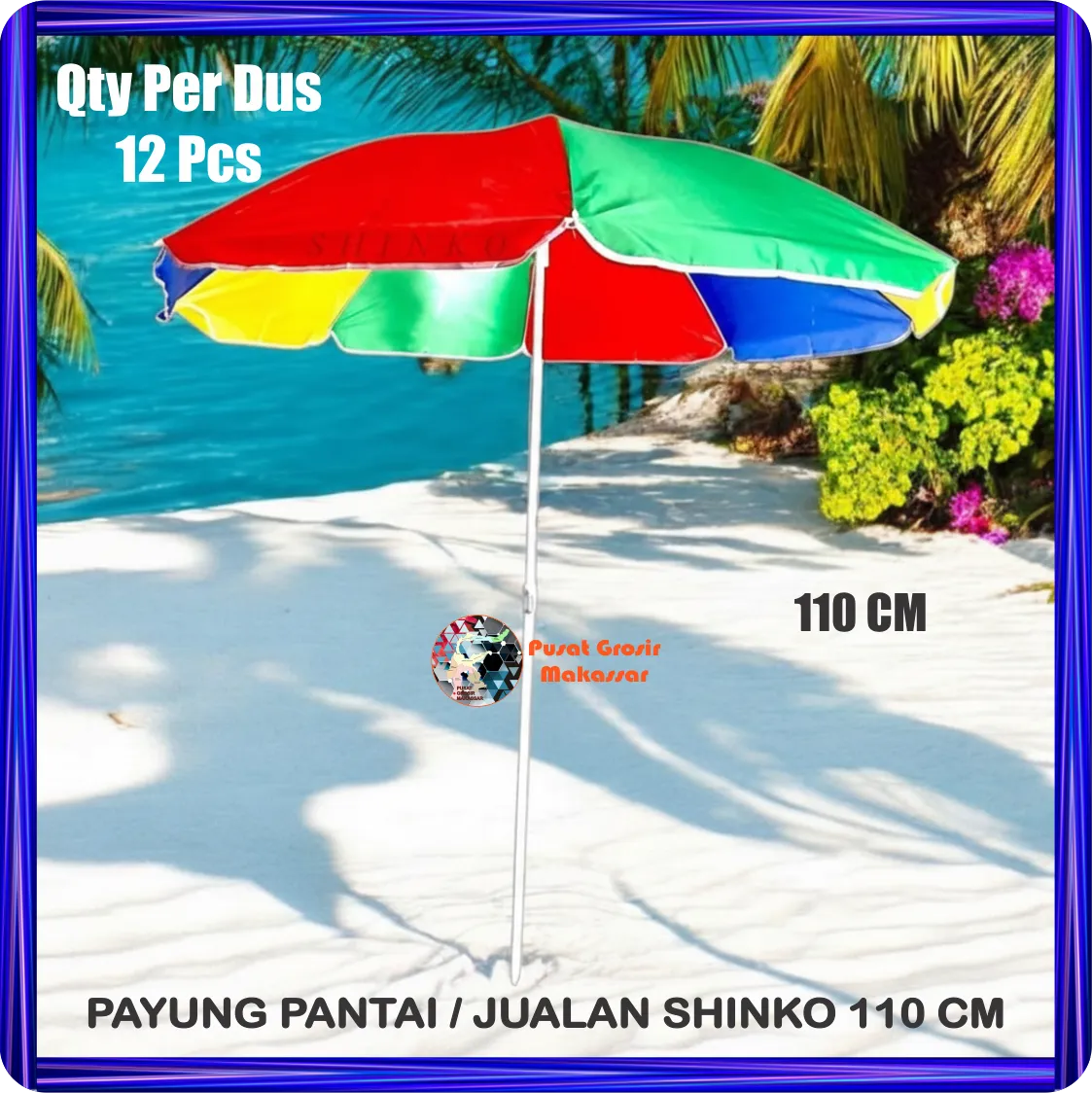 payung pantai jualan shinko 110 cm