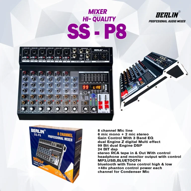 power mixer berlin hi quality ss p8