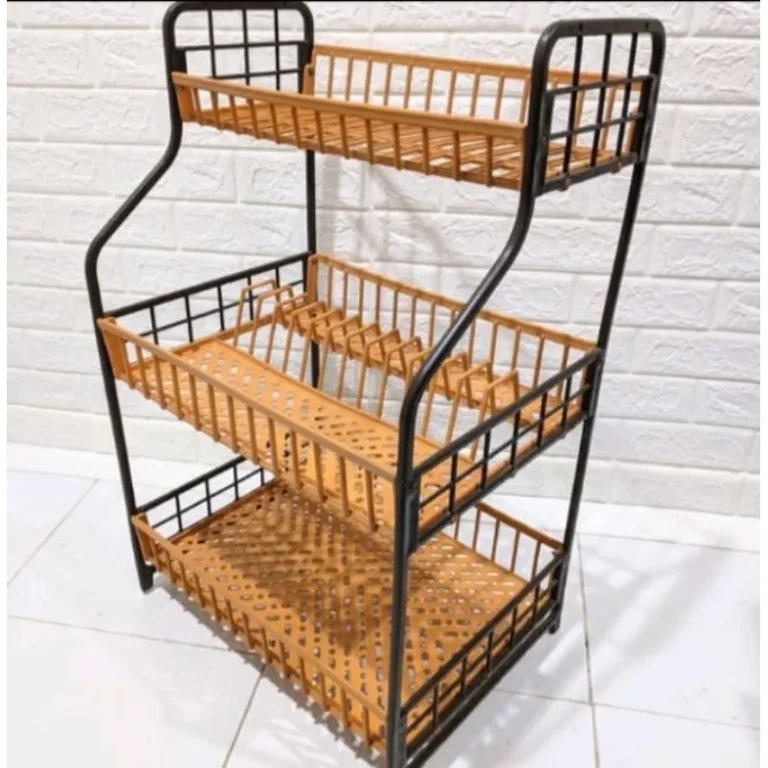 rak piring shelfy susun 3 cappucino