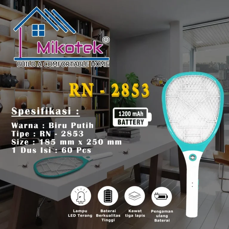 raket nyamuk mikotek rn 2853 rp. 49,000