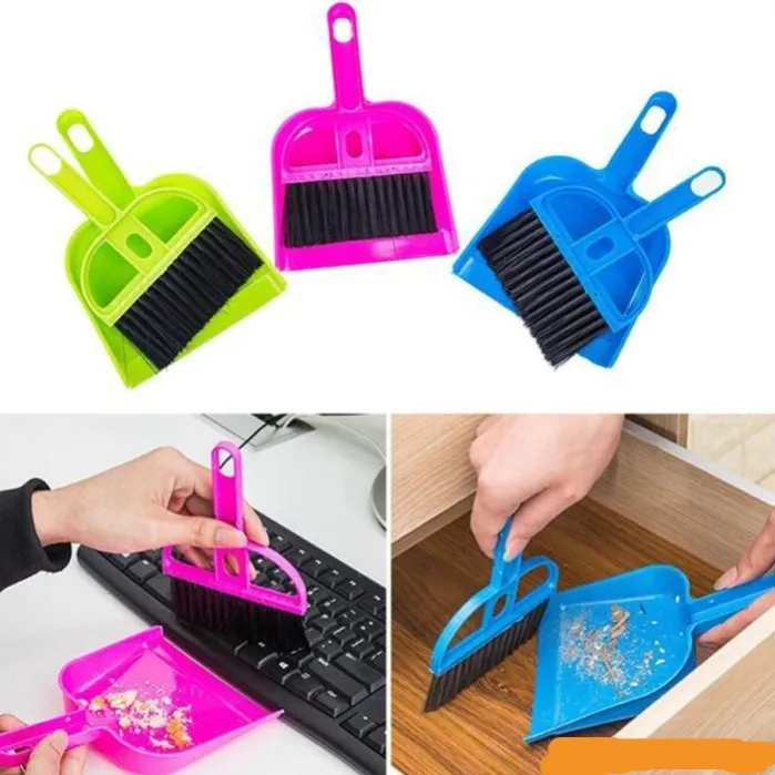 sekrop sampah mini + sapu set vanstar rp. 6,000