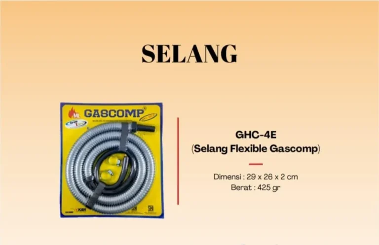 selang gas flexible gascomp ghc 4e (@40) rp. 30,000