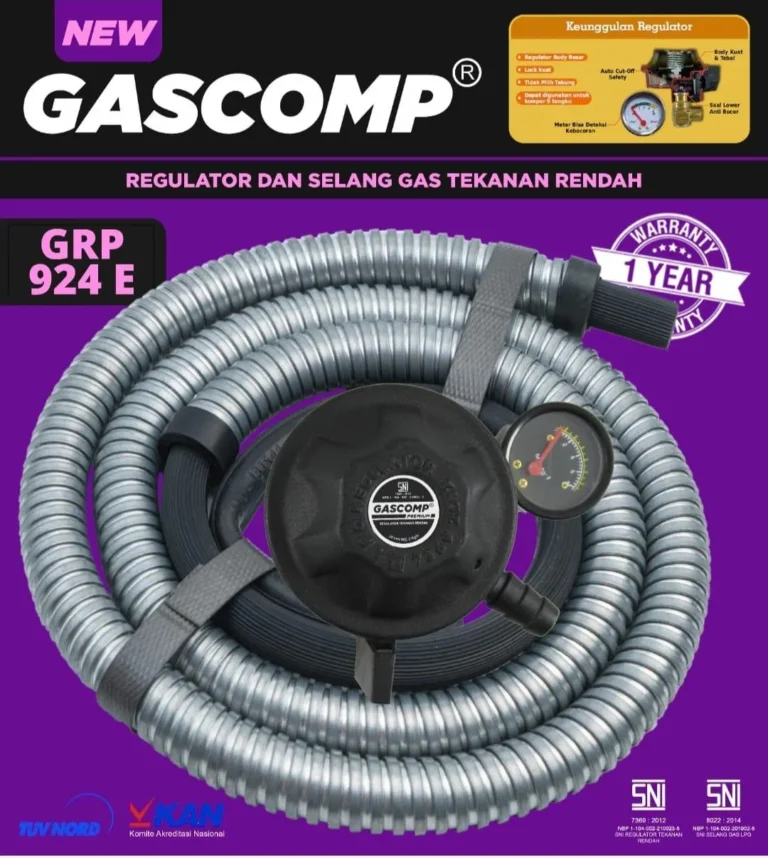 selang paket regulator gascomp grp 924e (@12) rp. 77,000