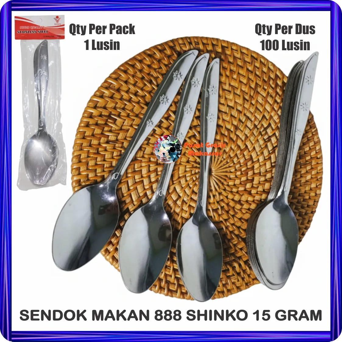 sendok makan 888 shinko 15 gram