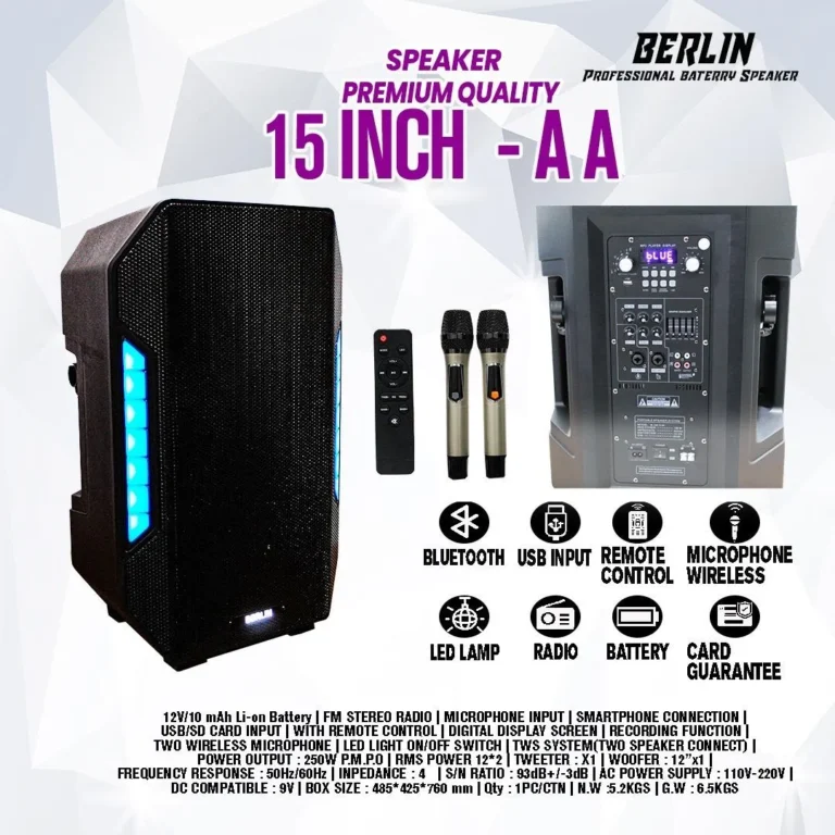 speaker berlin 15 inch aa