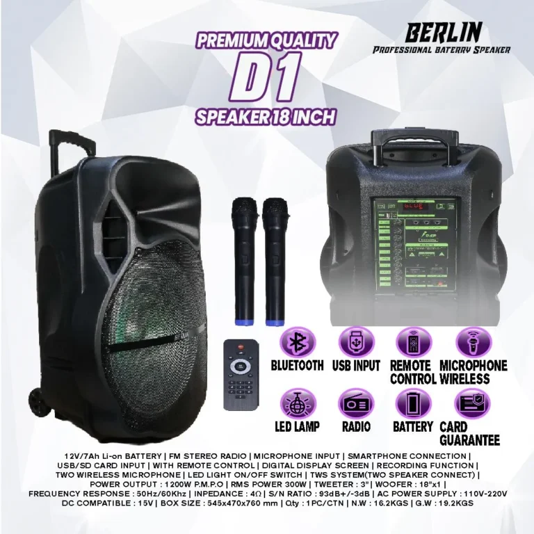 speaker berlin 18 inch d1