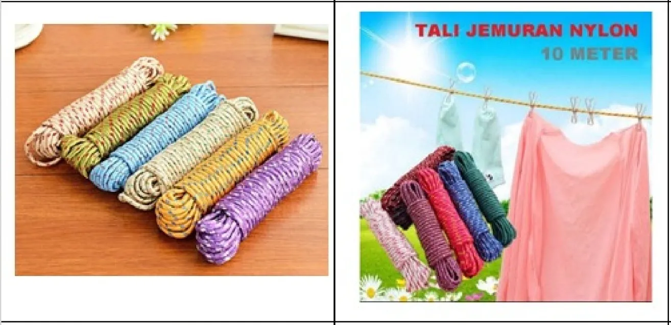 tali jemuran nylon tambang 10 mtr 4,000