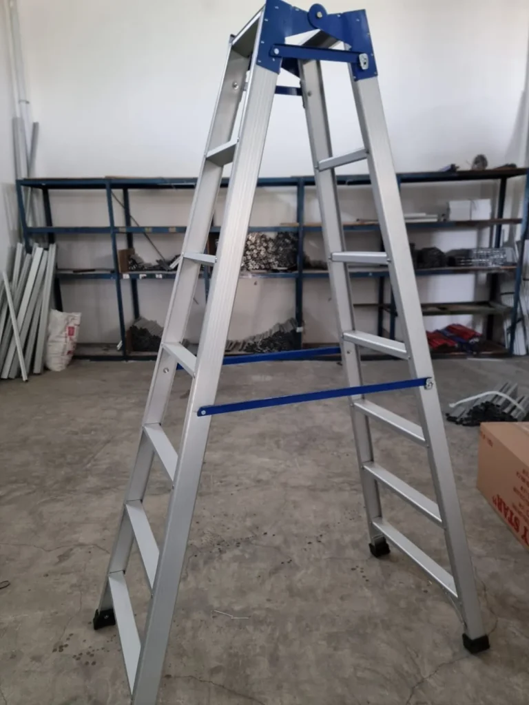 tangga lipat aluminium jumbo tiang lebih besar & tebal