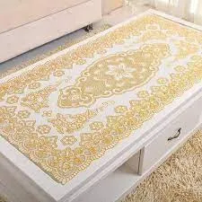 taplak meja 40 x 80 cm gold kotak