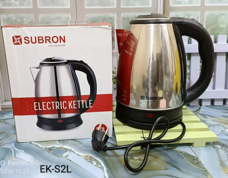 teko elektrik 2 liter subron stainless