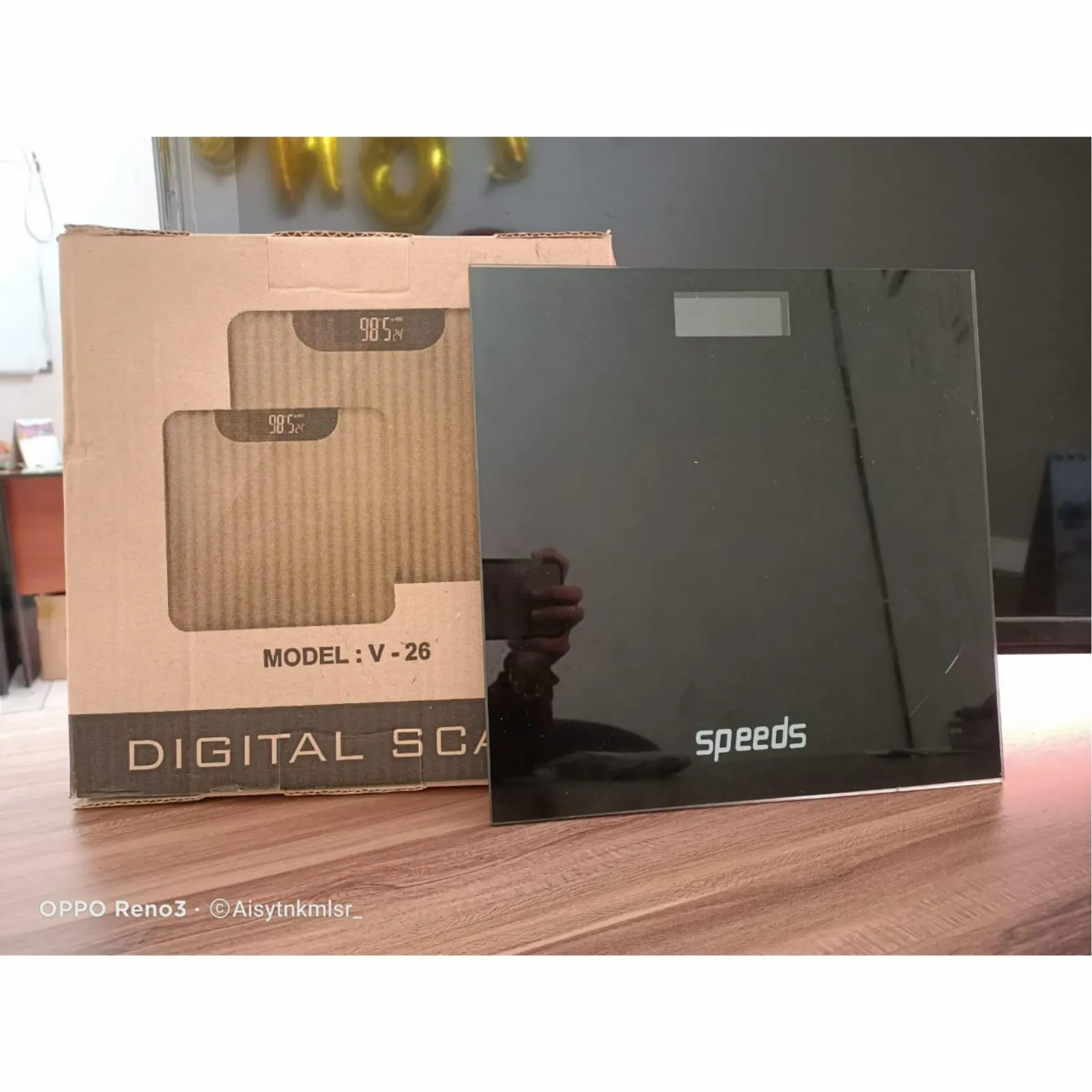 timbangan badan digital gse v26 hitam rp. 55,000