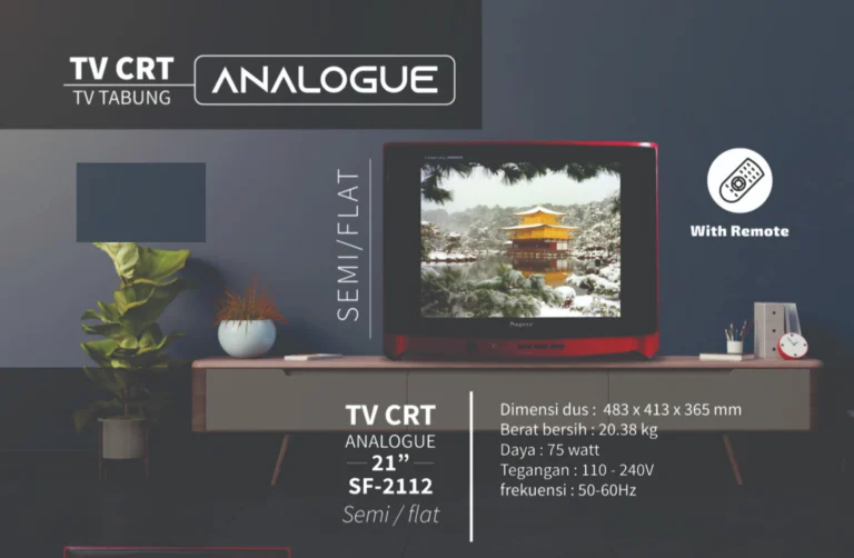 tv crt tabung analogue nagoya 21 sf 2112