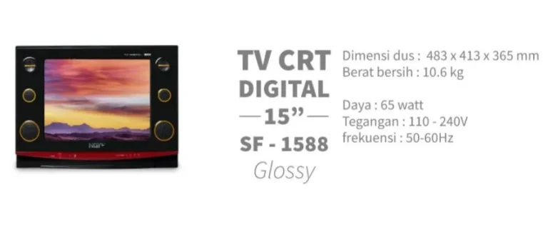 tv crt tabung digital nagoya 15 sf 1588