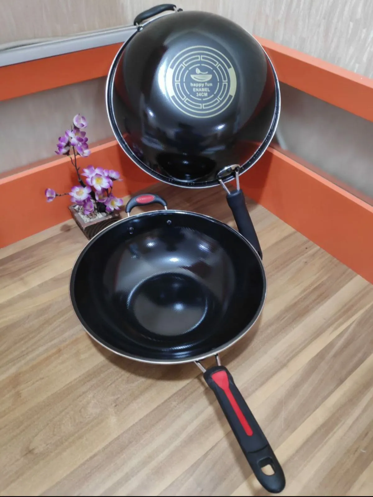 wokpan gagang panjang happyfun 34cm