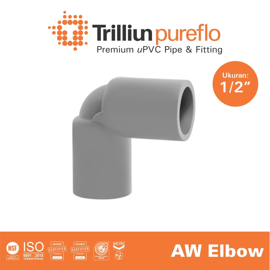 elbow pureflo 1 per 2 aw abu 1