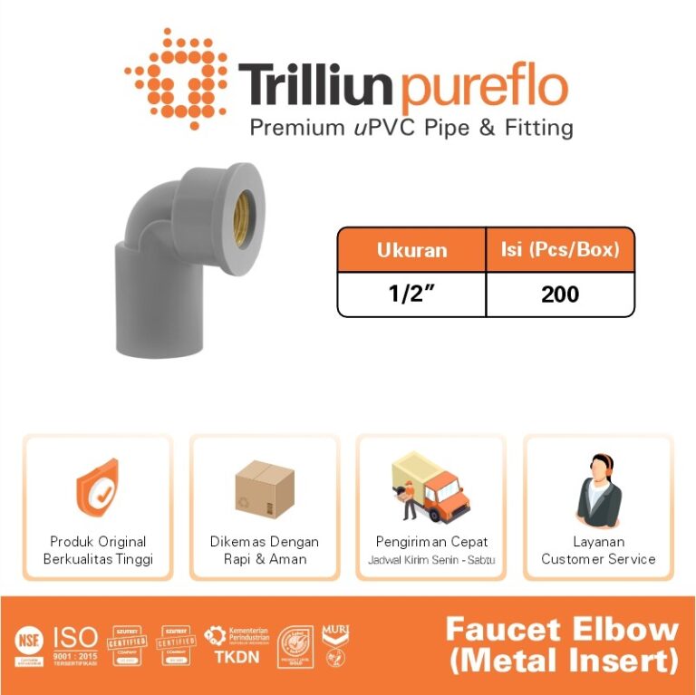 faucet elbow pureflo metal 1 per 2 aw abu 2