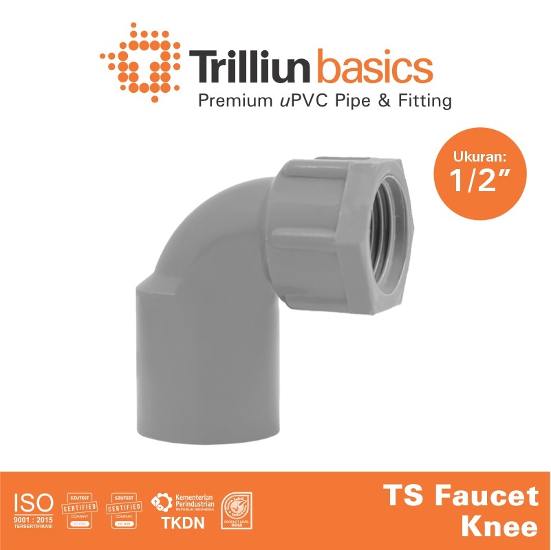 faucet knee trilliun 1 per 2 ts abu 1