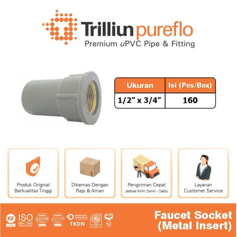 faucet sock pureflo metal 1 per 2 x 3 per 4 aw abu 2