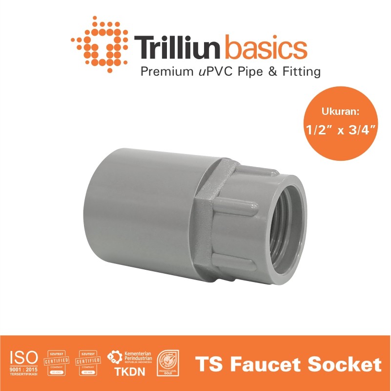 faucet sock trilliun 1 per 2 x 3 per 4 ts abu 1