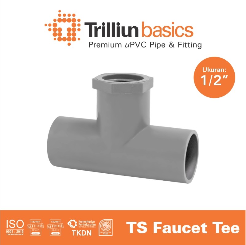 faucet tee trilliun 1 per 2 ts abu 1