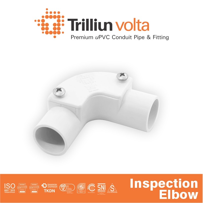 inspection elbow trilliun volta 20 mm putih 1