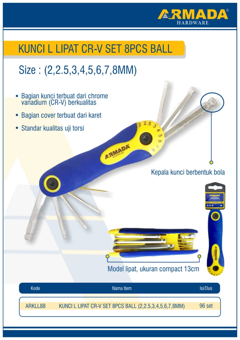 kunci l 8pcs