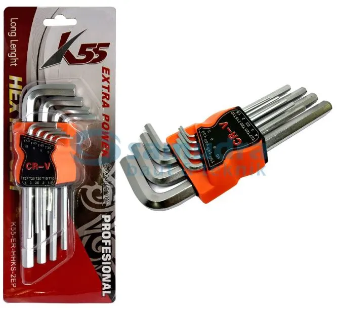 kunci l biasa set 9pcs k55 hhks 2ep