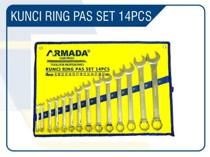 kunci ring pas set 14pcs