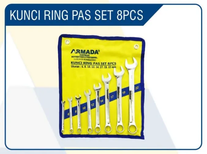 kunci ring pas set 8pcs