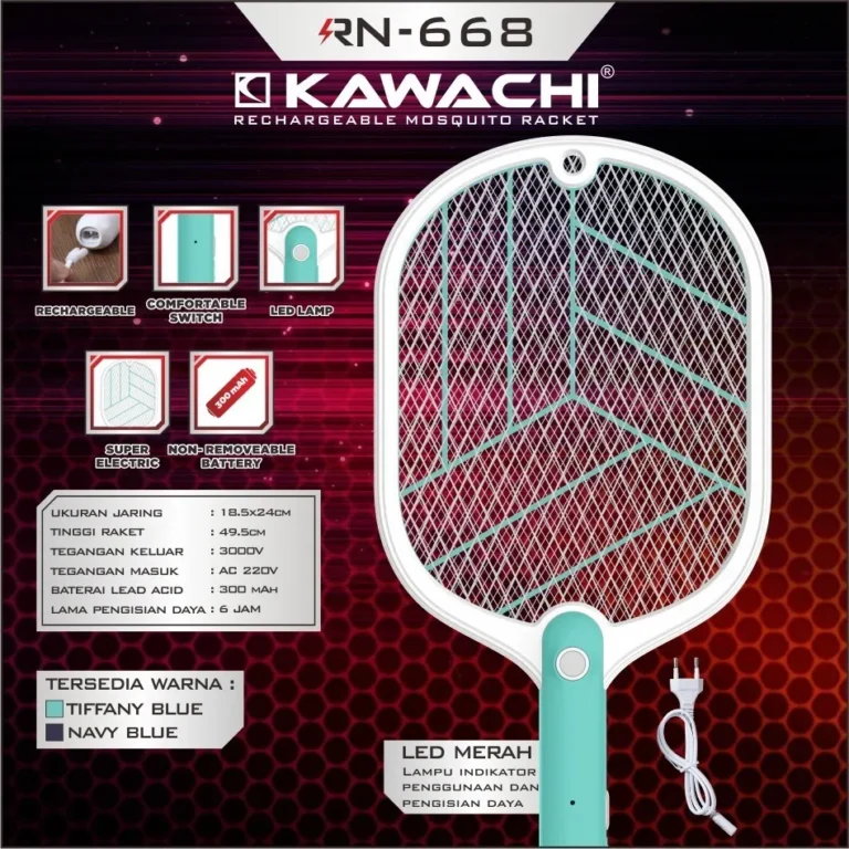 raket nyamuk kawachi rn 668 rp. 56,000