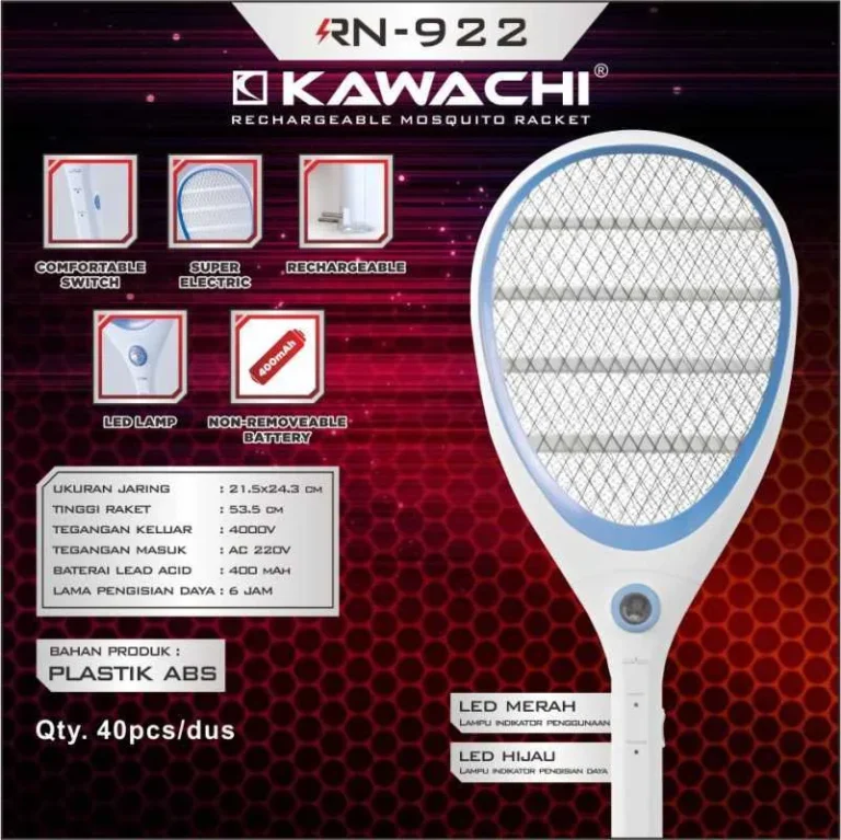 raket nyamuk kawachi rn 922 rp. 69,000