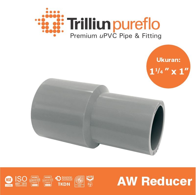 reducer sock pureflo 1 1 per 4 x 1 aw abu per 1