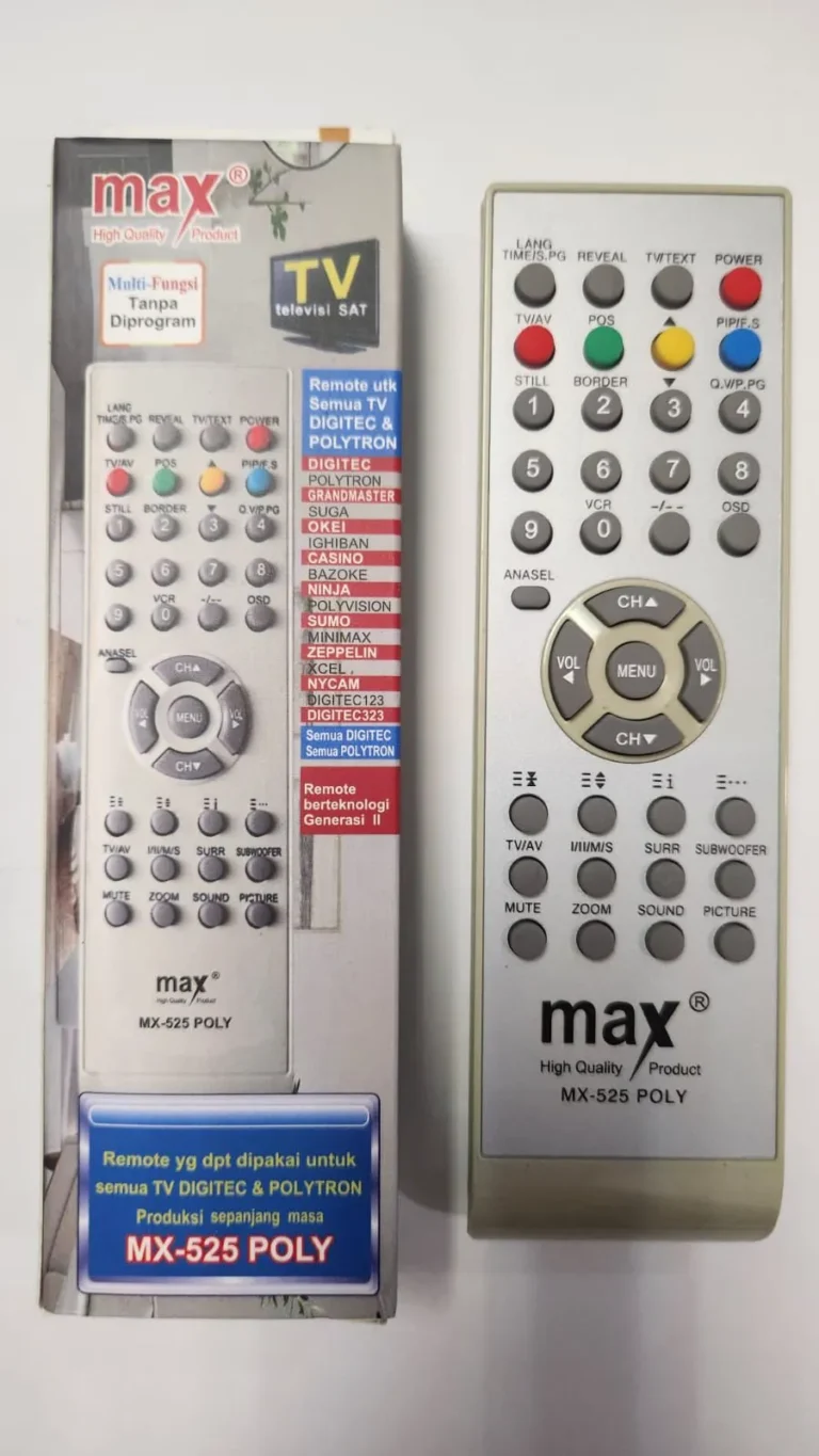 remot multi tv tabung polytron mx525 rp. 14,000