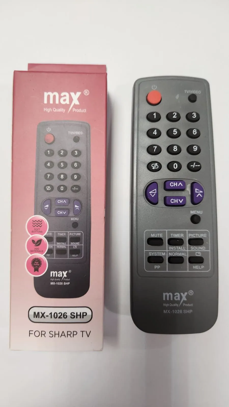 remot multi tv tabung sharp mx1026 rp. 12,000