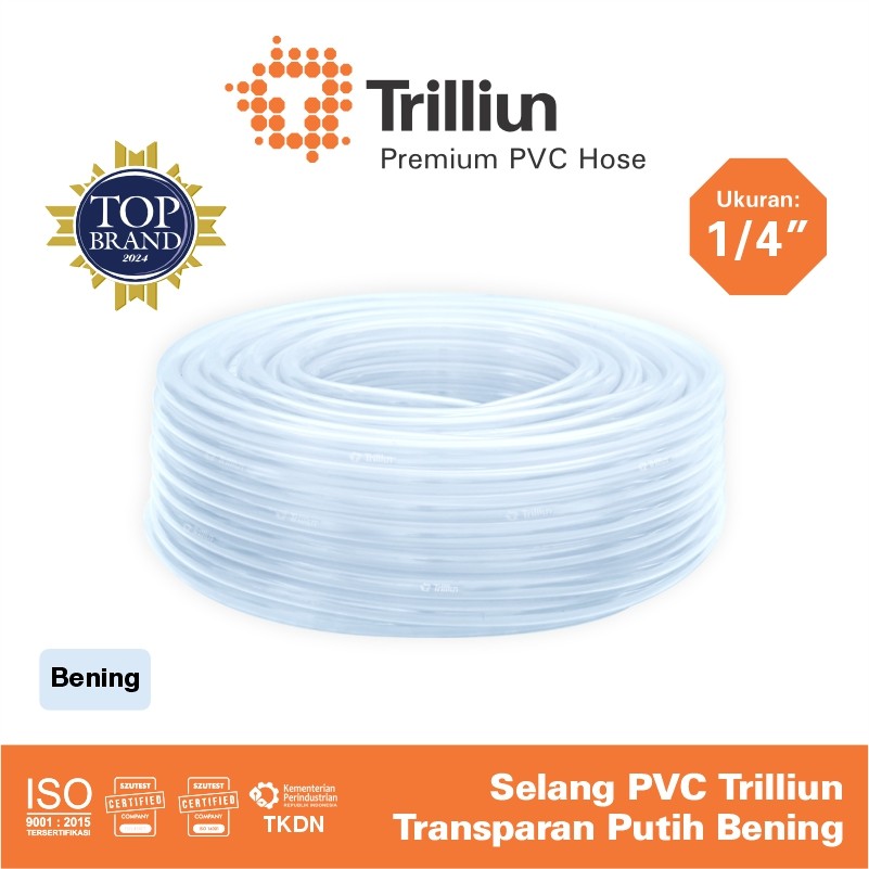 selang air trilliun 100 meter transparant 1 per 4 1