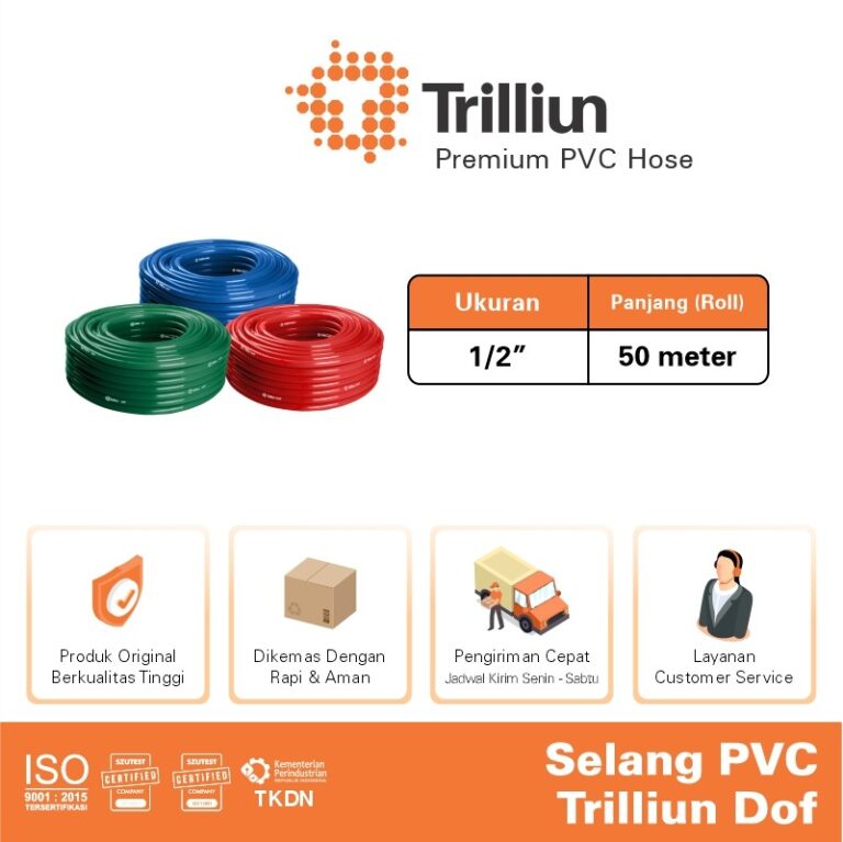 selang air trilliun 50m dof 1 per 2 2