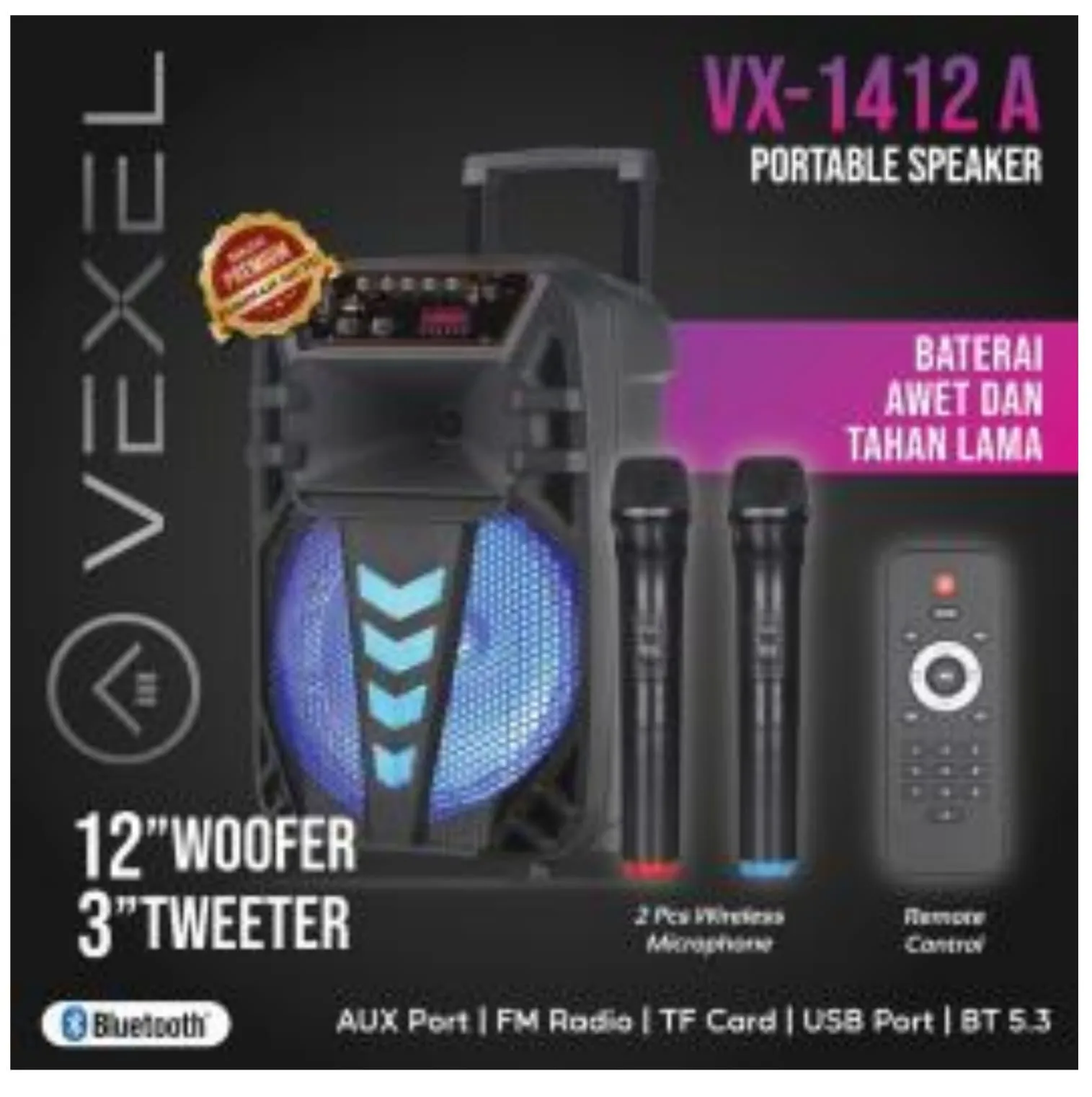 speaker vexel 12 inch vx 1412a rp. 900,000