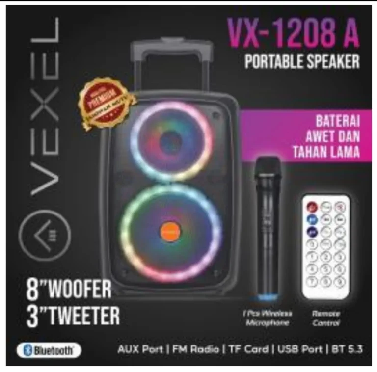 speaker vexel 8 inch vx 1208a rp. 850,000