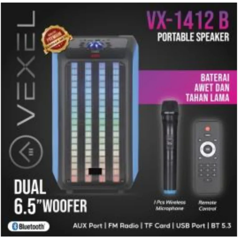 speaker vexel vx 1412b 6,5 inch double rp. 1,350,000