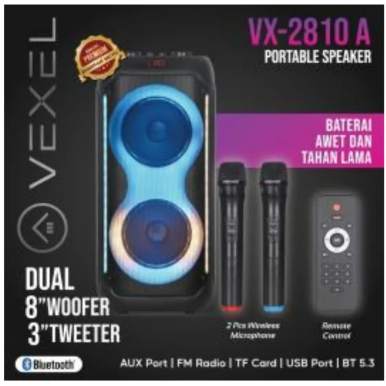 spkr vexel vx 2810a double 8 inch rp. 1,955,000
